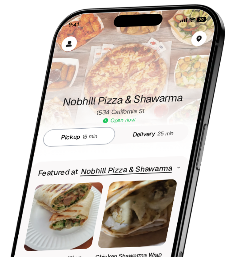 Nobhill Pizza & Shawarma app preview