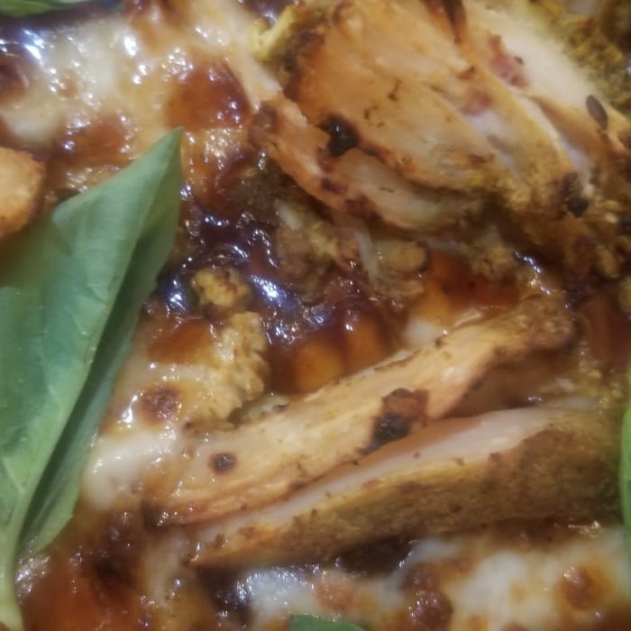 Barbie-q Chicken Pizza.